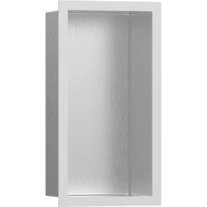 Полка ниша встраиваемая hansgrohe XtraStoris Individual с рамой 30х15х10 см 56094700 матовый белый-фото1