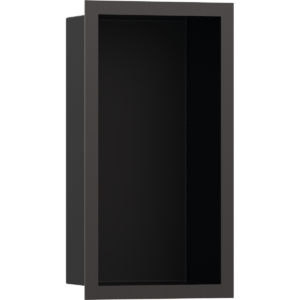 Полка ниша встраиваемая hansgrohe XtraStoris Individual с рамой 30х15х10 см 56095340 шлифованный черный хром-фото1