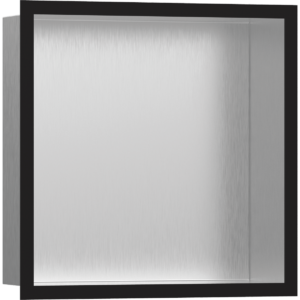 Полка ниша встраиваемая hansgrohe XtraStoris Individual с рамой 30х30х10 см 56097670 матовый черный-фото1