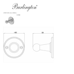 Крючок A14 BNKL Burlington Classic никель-фото3