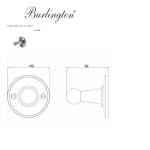 Крючок A14 CHR Burlington Classic хром-фото3