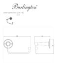 Бумагодержатель A16 CHR Burlington Classic хром-фото3