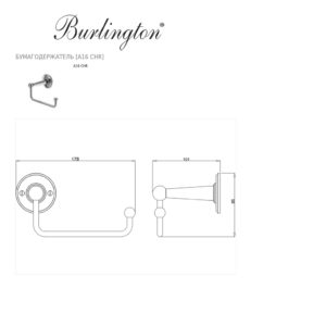 Бумагодержатель A16 CHR Burlington Classic хром-фото3