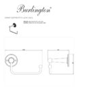Бумагодержатель A16 WAL  Burlington Classic хром-фото3
