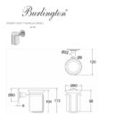 Подвесной стакан A2 BNKL Burlington Classic никель-фото3