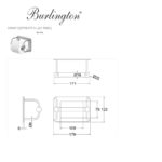 Бумагодержатель A5 BNKL Burlington Classic никель-фото3