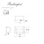 Бумагодержатель A5 CHR Burlington Classic хром-фото3