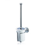 Керамическая колба с ершиком настенная A8 CHR Burlington Classic хром-фото1