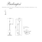 Стойка напольная с 2-мя аксессуарами хром ARCA41 CHR Burlington Arcade хром-фото3