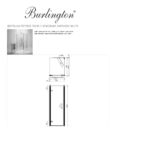 Душевой уголок 76 х 90 х 195 Burlington Classic C19 хром-прозрачное-фото3