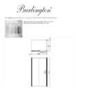 Душевой уголок 110 х 80 х 195 Burlington Classic C6S SoftClose хром-прозрачное-фото3