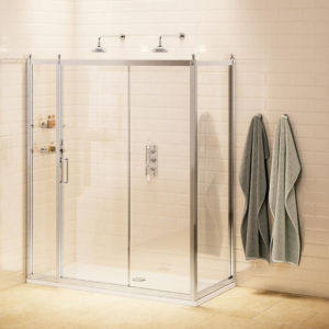 Душевой уголок 160 х 70 х 195 Burlington Classic C8S SoftClose хром-прозрачное-фото1