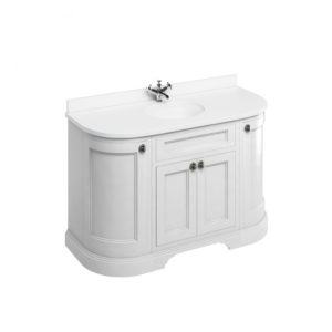 Тумба со столешницей 134 см цвет белый FC1W + BW13 Burlington Classic 1340мм-фото1