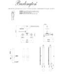 Смеситель для ванны Guild с ручным душем свободностоящий Золото Burlington Guild GU422DG цвет золото-фото3