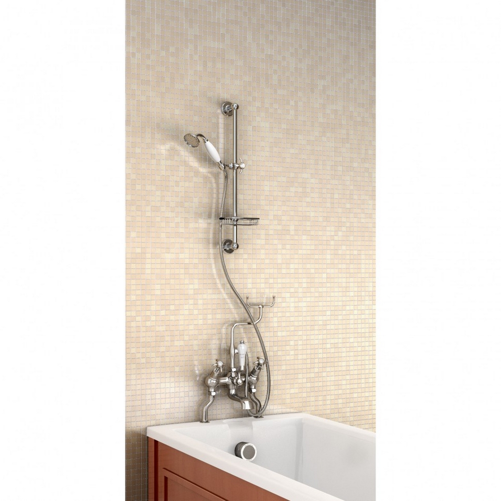 Смеситель на борт ванны H230-AN Burlington Classic цвет хром-фото1 Смеситель на борт ванны H230-AN Burlington Classic цвет хром-фото1