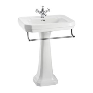 Раковина Victorian с пьедесталом Regal и полотенцедержателем Burlington Regal B3 1TH размер 610*510-фото1Раковина Victorian с пьедесталом Regal и полотенцедержателем Burlington Regal B3 1TH размер 610*510-фото2