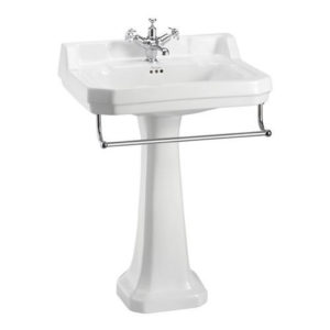 Раковина Edwardian с пьедесталом Regal и полотенцедержателем Burlington Regal B5 1TH размер 610*510-фото1Раковина Edwardian с пьедесталом Regal и полотенцедержателем Burlington Regal B5 1TH размер 610*510-фото2
