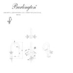 Смеситель для раковины на 1 отверстие Burlington Riviera RIV8 GOLD цвет золото-фото3