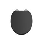 Сиденье на петлях с микролифтом матовый черный S48Classic-фото1
