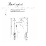 Душевая стойка верхний душ 150 мм SF3S Burlington Classic цвет хром-фото3