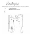 Душевая стойка верхний душ 330 мм SF3S Burlington Classic цвет хром-фото3