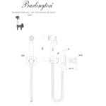 Гигиенический душ цвет Бронза Burlington Savoy SV63 BR цвет бронза-фото3