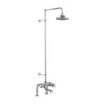 Душевая стойка с изливом верхний душ 330 мм T2DS Burlington Classic цвет хром-фото1
