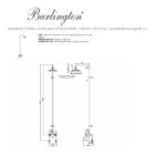 Душевая стойка с изливом верхний душ 330 мм T2DS Burlington Classic цвет хром-фото3