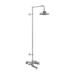 Душевая стойка с изливом верхний душ 230 мм T2WS Burlington Classic цвет хром-фото1