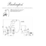 Смеситель для ванны с ручным душем Regent настенный Burlington Birkenhead BIR17A цвет хром-фото3
