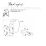 Смеситель для ванны под наклоном с ручным душем Regent настенный Burlington Anglesey ANR21 цвет хром-фото3