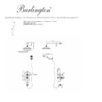 Душевой комплект верхний душ 230 термостат TF2S Burlington Trent цвет хром-фото3