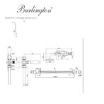Дивертер с ручным душем V27 Burlington Classic цвет хром-фото3