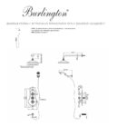 Душевой комплект верхний душ 150 термостат VF3S Burlington Classic цвет хром-фото3