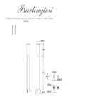 Трубы подвода воды декоративные Burlington W6 BNKL цвет никель-фото3
