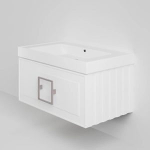 Тумба под раковину Cubo Bianco белая 80-фото1