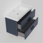 Тумба под раковину  Cubo Blu Grigio TWIN синяя 100-фото2