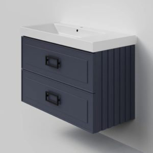 Тумба под раковину  Cubo Blu Grigio TWIN синяя 100-фото1