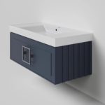 Тумба под раковину Cubo Blu Grigio синяя 100-фото1