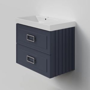 Тумба под раковину  Cubo Blu Grigio TWIN синяя 80-фото1