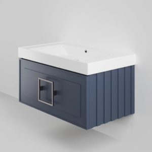 Тумба под раковину Cubo Blu Grigio синяя 80-фото1