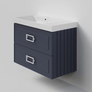 Тумба под раковину  Cubo Blu Grigio TWIN синяя 90-фото1