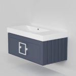 Тумба под раковину Cubo Blu Grigio синяя 90-фото1