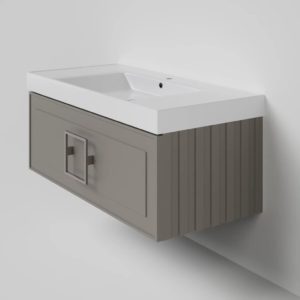 Тумба под раковину Cubo Cappuccino бежевая 100-фото1