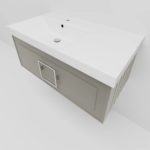 Тумба под раковину Cubo Cappuccino бежевая 90-фото4