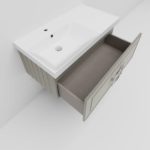 Тумба под раковину Cubo Cappuccino бежевая 90-фото5