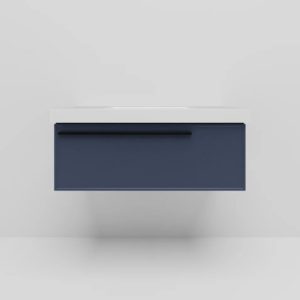 Тумба под раковину Elba Blu Grigio синяя 100-фото1