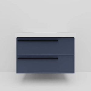 Тумба под раковину Elba Blu Grigio TWIN синяя 80-фото1