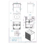 Тумба под раковину La Fenice Terra Twin Bianco 60 см белая матовая-фото3