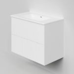 Тумба под раковину La Fenice Terra Twin Bianco 80 см белая матовая-фото1